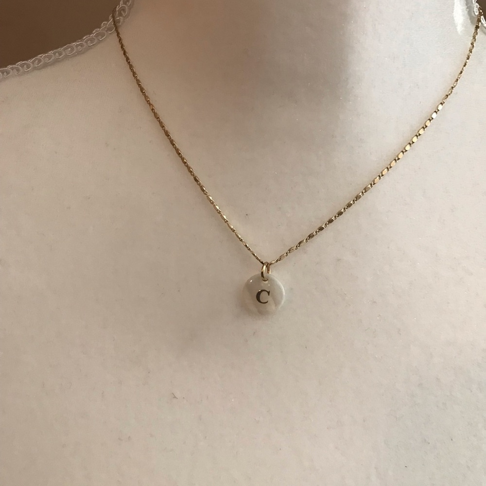 Initial necklace